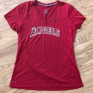 Nike MLB Angels Size Large V-neck